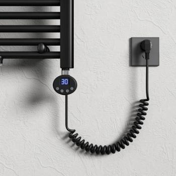 Élément Chauffant Noir 1000 W – Radiateur Sèche‑Serviettes Salle de Bain