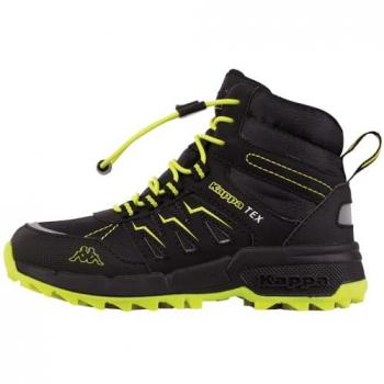 Kappa Doxford 261065 Kinder Sneaker Schwarz/Limette