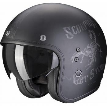 Scorpion Casco Jet Belfast Evo Pique Nero XL