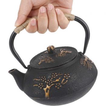 Tetera de Hierro Fundido Japonés 0,9L con Filtro de Acero Inoxidable