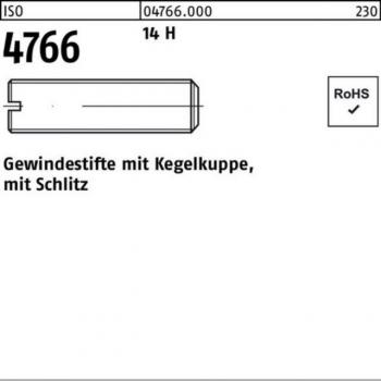 Reyher Gewindestift M4x16 mit Schlitz und Kegelkuppe