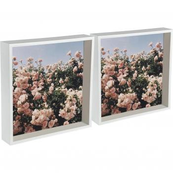 12x12 White 3D Deep Box Photo Frames