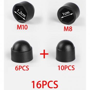 Set tornillos tapas cúpula plástica métricos M8-M10 compatibles con BYD F3 y variantes
