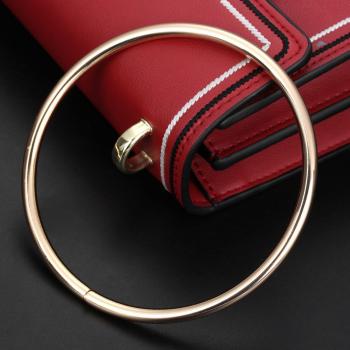 Handmade Metal Round Handle Crossbody Wallet Bag
