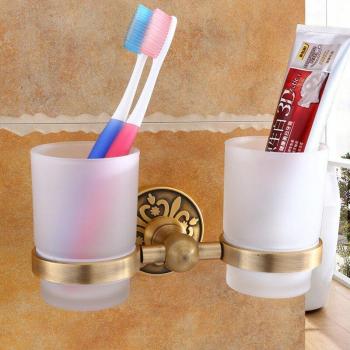 Support à brosse à dents en aluminium chromé