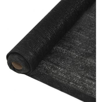 VidaXL Rete per privacy HDPE nera 2 x 50 m