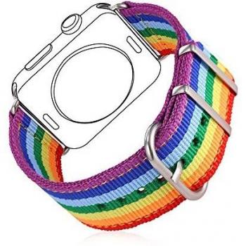 Vibrant Rainbow Hue Wristband for Apple Watch Series 3/2/1