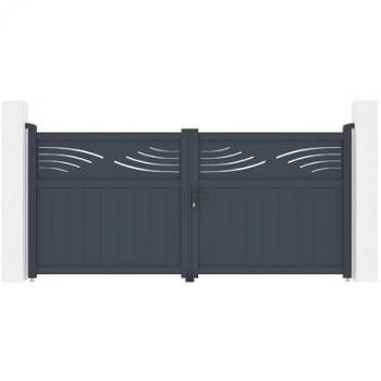 Pack Cancello Halti 300b140 con Montanti Grigio