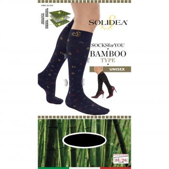 Calze in bamboo blu navy, taglia M