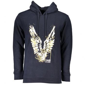 Cavalli Class Herren Hoodie mit Eagle Logo in Marine M