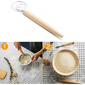 Oak Handle Dough Mixer Tool