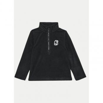 Mini Rodini Kinderjacke Fleece Schwarz