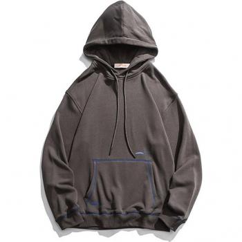 Capucha Harajuku Hombre Caqui Grande y Retro