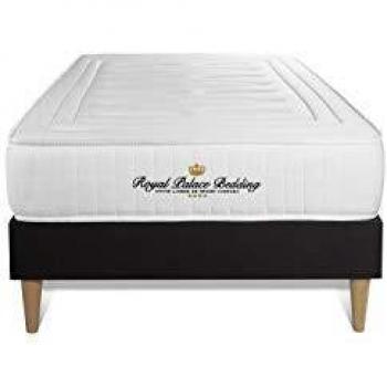 Sommier et matelas 90x190 Lancaster ressorts ensachés mémoire de forme