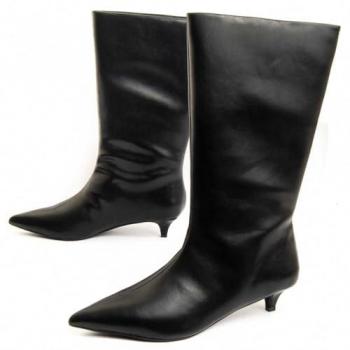 Montevita Absatzstiefel, Herren Damen Modell, Schwarz, Gr. 38 EU