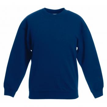 Deep Navy Drop‑Shoulder Youth Sweatshirt (Kids, Size 7‑8)