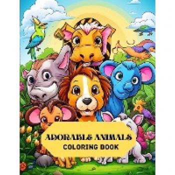 Adorable Animals Coloring Book