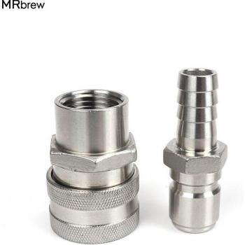 Conector Hembra Rápido 1/2” para Cerveza Casera
