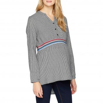 ESPRIT Maternity Damen Umstandsbluse Blouse ls yd Check, Mehrfarbig (Blau 003)