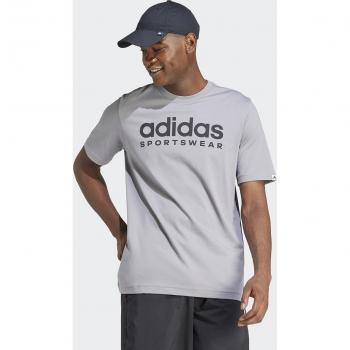 T-shirt adidas Graphic manica corta grigio