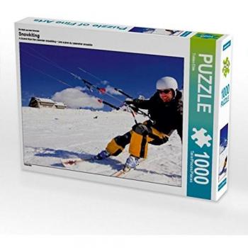 CALVENDO Puzzle Snowkiting 1000 Teile Lege-Größe 64 x 48 cm Foto-Puzzle Bild von Tobias Eble