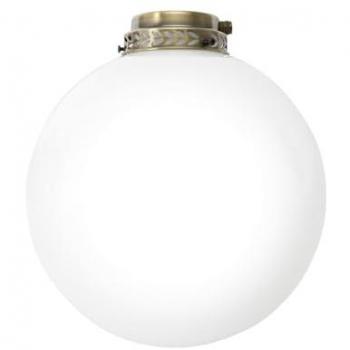 Set Sfera di Luce Lucida in Vetro Bianco