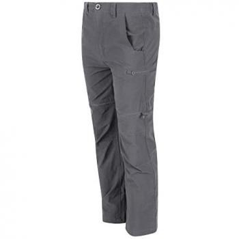 Pantalon trekking modulable Regatta Highton jeunesse gris – 15‑16 ans, réduction vendredi noir