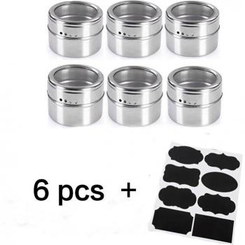 Magnetic Kitchen Spice Jars