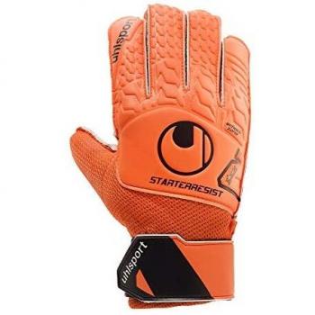 Uhlsport Torwart-Handschuhe für Herren, Starter Resist, Fluo orange/Schwarz, Größe 3