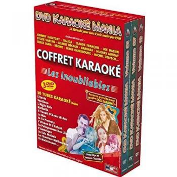 Coffret de 3 Disques DVD de Karaoké Les Inoubliables