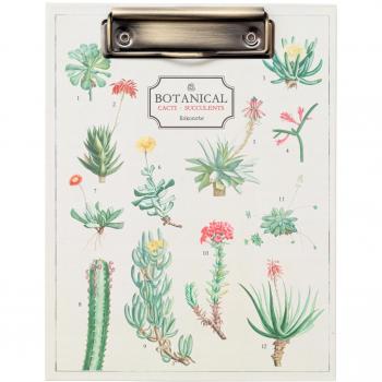 Grupo Erik Carpeta pinzas A5 Botanical Cacti con bloc A5 y bolsillo