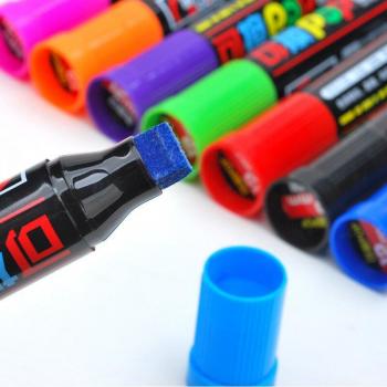 LifeMaster Genvana 12mm Flat Tip Multi-colour Whiteboard Markers