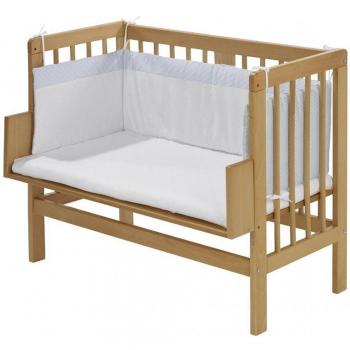 Alvi 40310‑6311 „Little Dots“ Blau‑Beistellbett-Nest