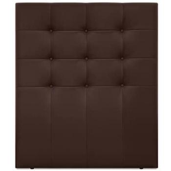 Cabecero Capitoné hasta el Suelo Cabezal 8cm tapizado ACUALINE Tela y Polipiel para Cama Dormitorio (Polipiel Chocolate, 110cm para Camas 80/90/105)