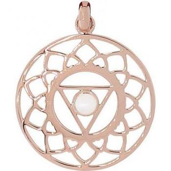 Diva Viva Hals-Anhänger – roségoldener Chakra‑Design