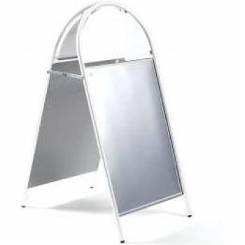Seco Tubular A1 A-Board White with Snap Frame