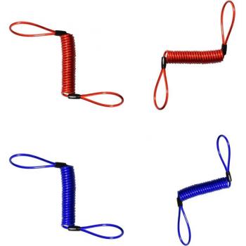 Verrouillage à disque avec alarme et câble de rappel à ressort 150cm pour moto et scooter