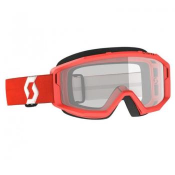 Scott Primal Clear Lunettes de Motocross rouges taille unique