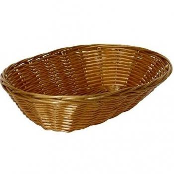 Oval Poly Wicker Basket Set (6 Count)