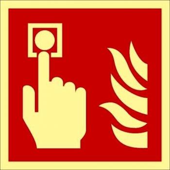 Simbolo di allerta incendio DIN 67510