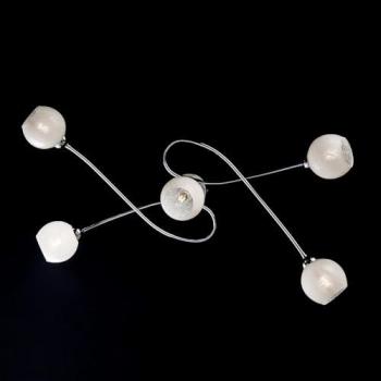 Plafoniera Ferro Lucido 5 Luci
