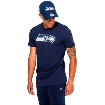 New Era NFL Regular Seattle Seahawks Short Sleeve T‑shirt Dark Blue Male Size 2XL