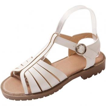 Chaussures estivales à talon fin, orteil ouvert, style poisson