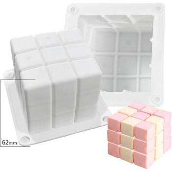 Honeycomb Cube Candle Plaster Mold