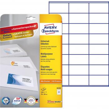 Avery 6122 Self-Adhesive Labels