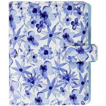 Filofax Patterns Indigo Floral Pocket Organiser Assorted Colour Names