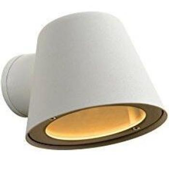 Dingo LED Wandleuchte – Innen/Outdoor, 5 W GU10, 3000 K, dimmbar, IP44, Weiß (Lucide)