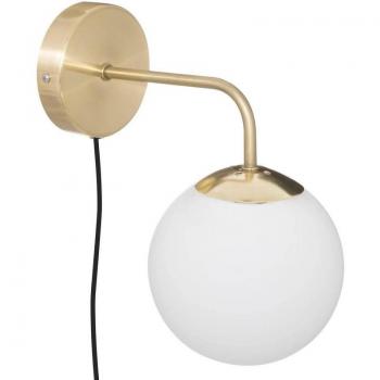 Applique Dris Vetro Bianco 15 cm – Atmosphera