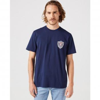 Wrangler Sign Off Tee Faded Black T-Shirt schwarz