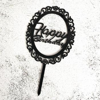 Happy Birthday Acrylic Decorations
